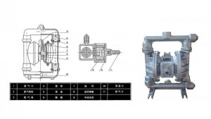 隔膜泵（内含隔膜片）设备产品与结构图